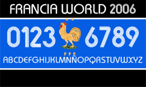 Tipografía Francia World 2006