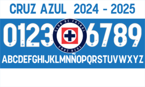 Tipografía Cruz Azul 2024-2025