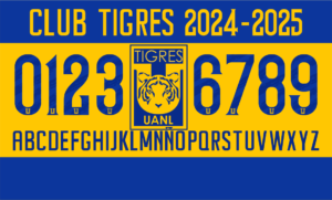 Tipografía Club Tigres 2024-2025