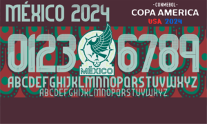 Tipografía Copa América México 2024