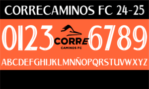 Tipografía Correcaminos FC 2024-2025