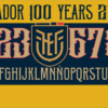 Tipografía Ecuador 100 Years 2025