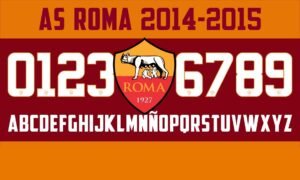 Tipografía AS Roma 2014-2015