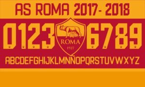 Tipografía AS Roma 2017-2018