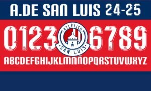 Tipografía Atlético de San Luis 2024-2025