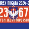 Tipografía Albirex Niigata 2024-2025