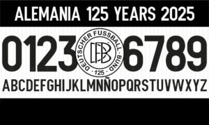 Tipografía Alemania 125 Years 2025