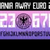 Tipografía Alemania Away Euro 2024