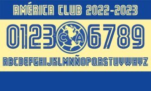 Tipografía Club América 2022-2023