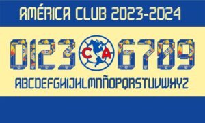 Tipografía Club América Herencia Hispana 23-24