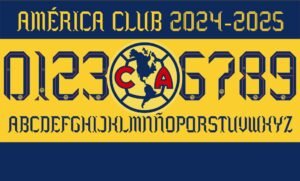 Tipografía Club América 2024-2025