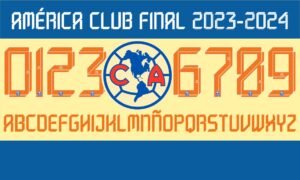 Tipografía Club América Final Match 2023-2024