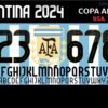 Tipografía Copa América Argentina 2024
