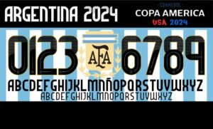 Tipografía Copa América Argentina 2024