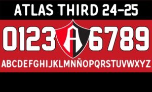Tipografía Atlas FC Third 2024-2025
