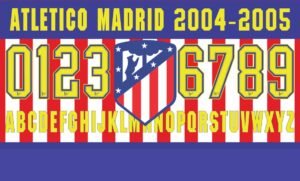 Tipografía Atlético Madrid 2004-2005