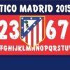 Tipografía Atlético Madrid 2015-2016
