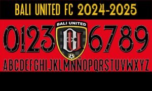 Tipografía Bali United FC 2024-2025