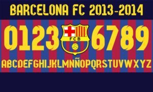 Tipografía Barcelona FC 2013-2014