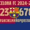Tipografía Barcelona FC 2024-2025