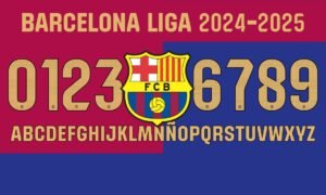 Tipografía Barcelona La Liga 2024-2025