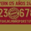 Tipografía Bayern Munchen 125 Años 24-25