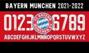 Tipografía Bayern Munchen 2021-2022