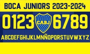 Tipografía Boca Juniors 2023-2024