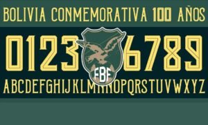 Tipografía Bolivia Conmemorativa 100 años