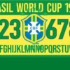 Tipografía Brasil World Cup 1998