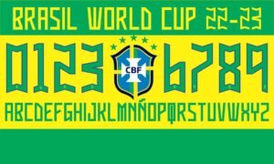 Tipografía Brasil World Cup 2022-2023