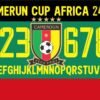 Tipografía Camerún Cup África 2024-2025