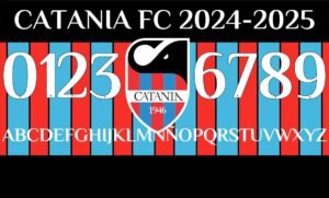 Tipografía Catania FC 2024-2025