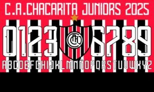 Tipografía Club Atlético Chacarita Juniors 2025