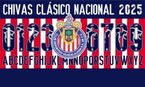 Tipografía Chivas Clásico Nacional 2025