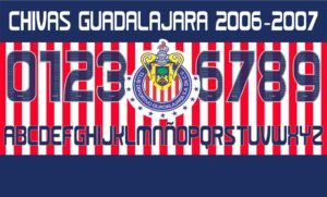 Tipografía Chivas Guadalajara 2006-2007