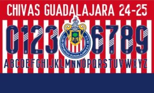 Tipografía Chivas Guadalajara 2024-2025
