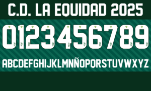 Tipografía Club Deportivo La Equidad 2025