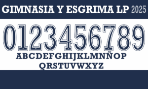 Tipografía Club de Gimnasia y Esgrima La Plata 2025