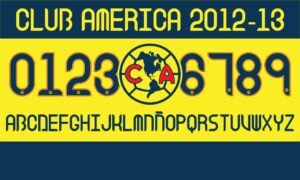 Tipografía Club América 2012-2013