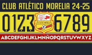 Tipografía Club Atlético Morelia 24-25