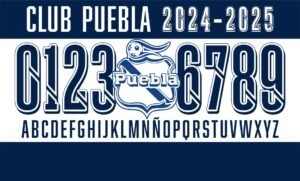 Tipografía Club Puebla 2024-2025