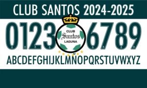 Tipografía Club Santos 2024-2025