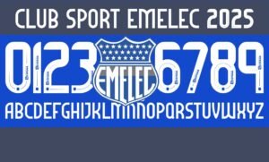 Tipografía Club Sport Emelec 2025