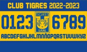 Tipografía Club Tigres 2022-2023