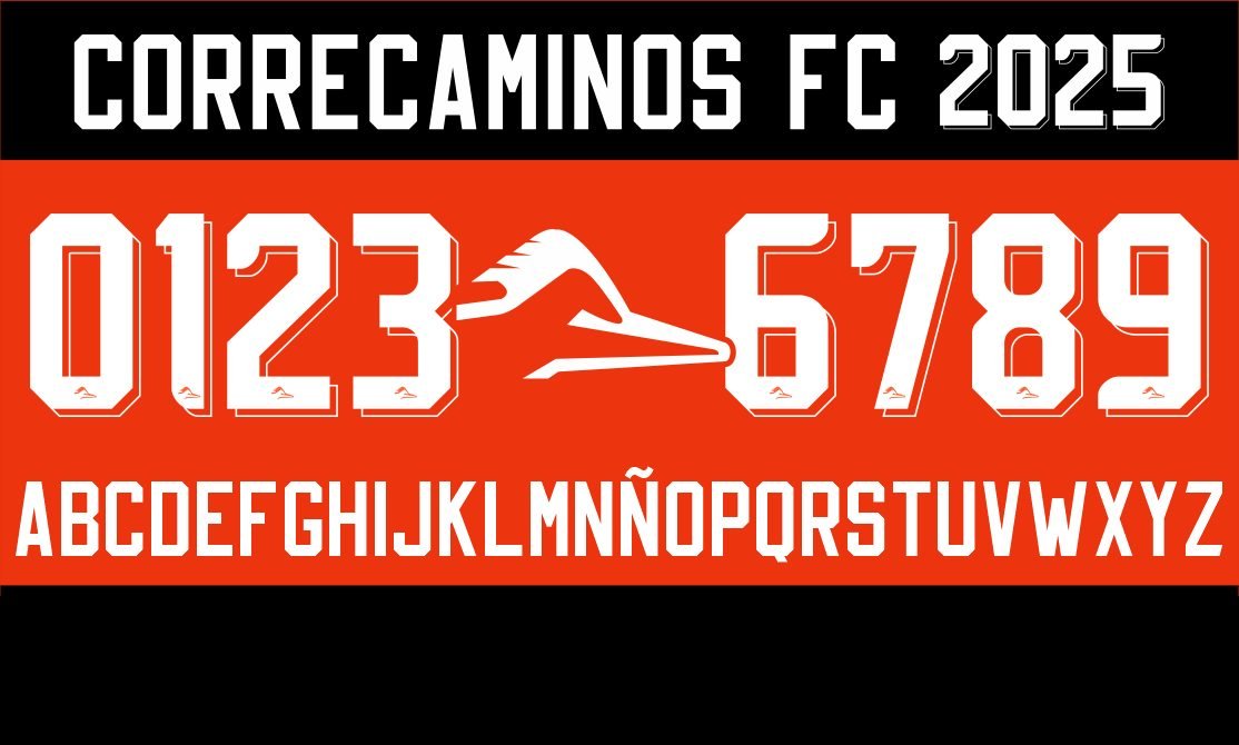 Tipografía FC Correcaminos 2025