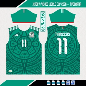 Plantilla Jersey México 2026 + Tipografía