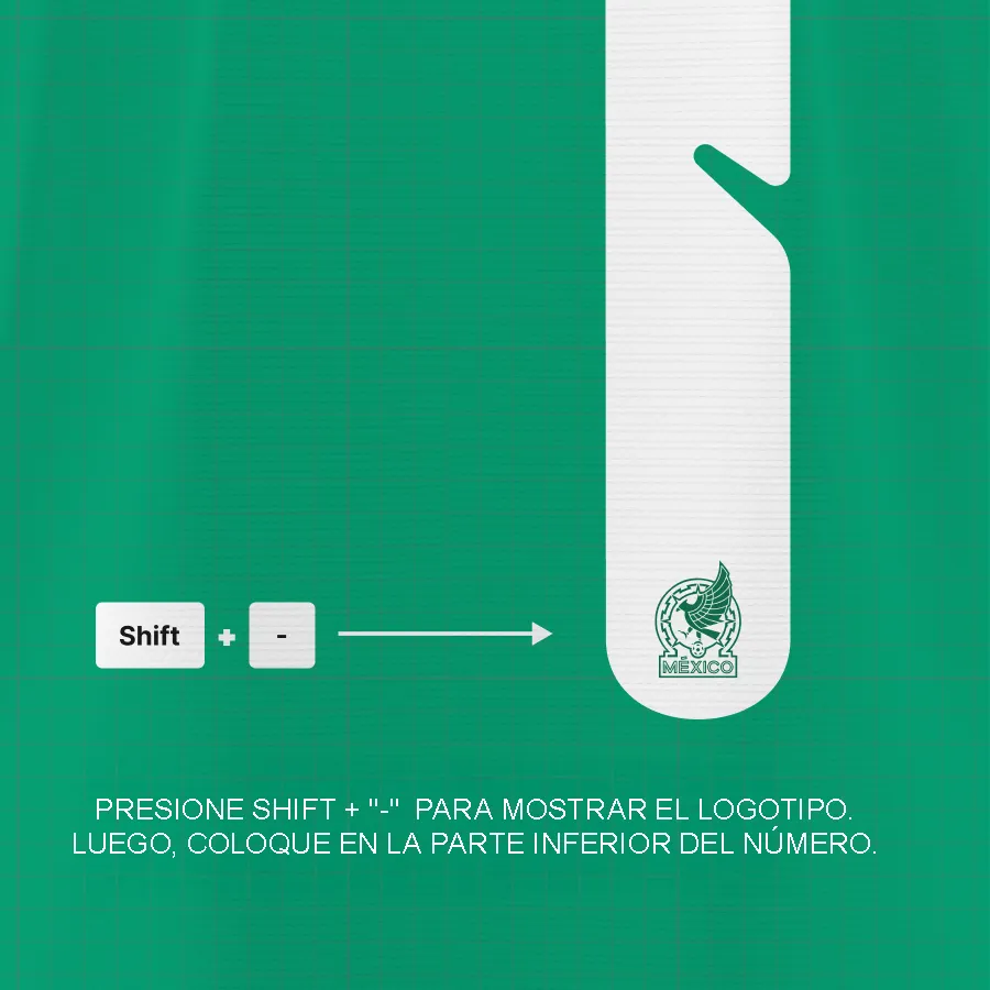 Plantilla Jersey México 2026 + Tipografía - Imagen 6
