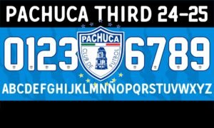 Tipografía Club Pachuca Third 24-25