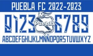Tipografía Club Puebla 2022-2023